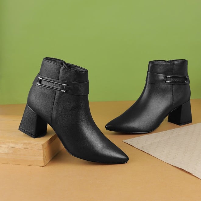 Mochi Women Black Party Boots