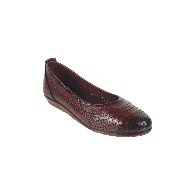 Mochi Women Maroon Casual Ballerinas