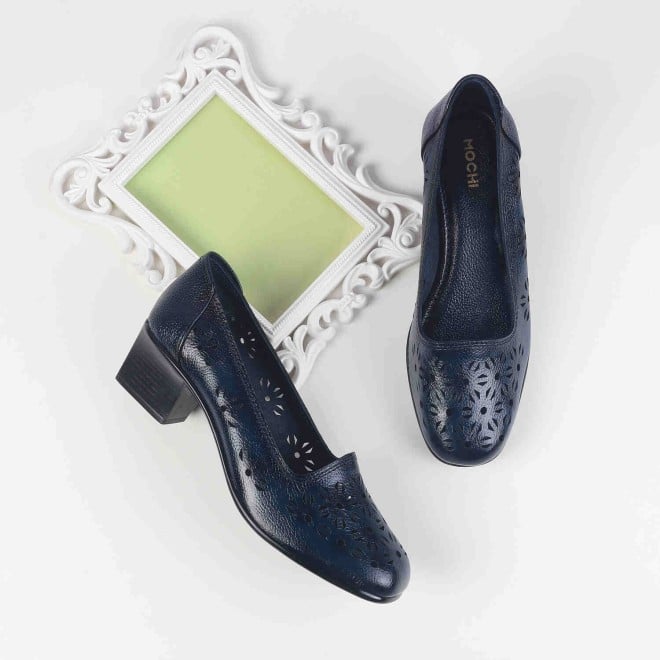 Mochi Women Blue-navy Casual Pumps