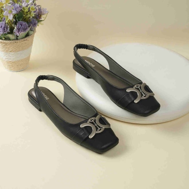 Mochi Women Black Casual Clogs