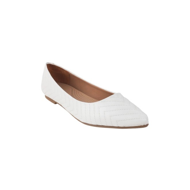 Mochi Women White Casual Ballerinas (SKU: 31-766-16-36)