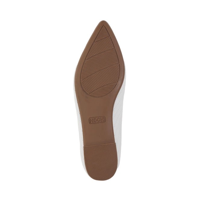 Mochi Women White Casual Ballerinas (SKU: 31-766-16-38)