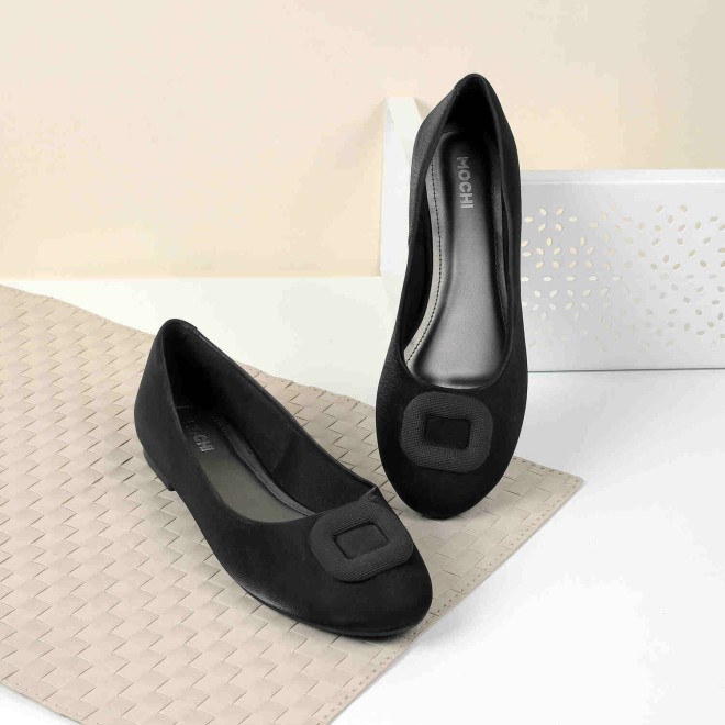 Mochi Women Black Casual Ballerinas