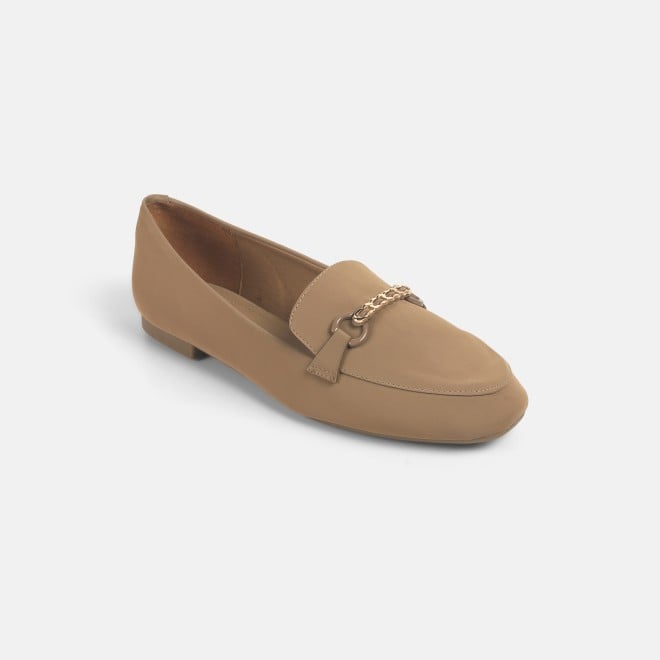Mochi Women Beige Casual Ballerinas