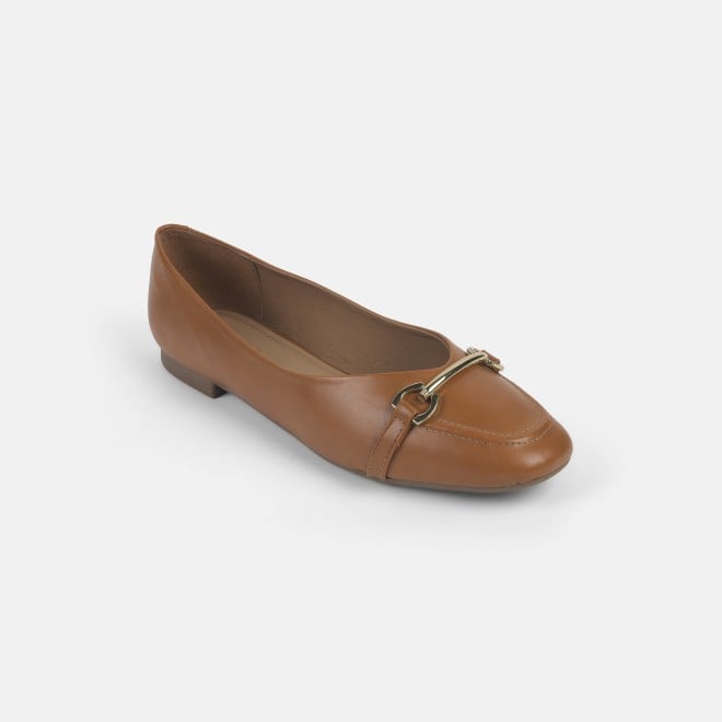 Mochi Women Tan Casual Ballerinas