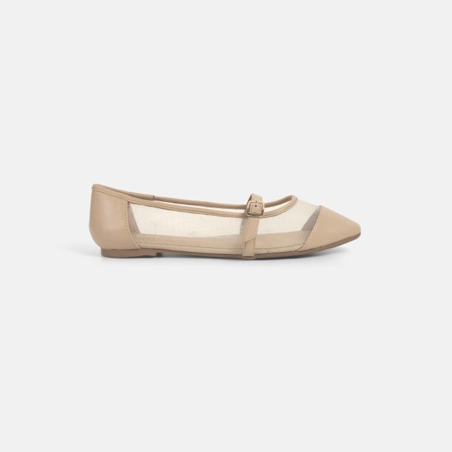 Mochi Women Beige Casual Ballerinas (SKU: 31-777-20-36)