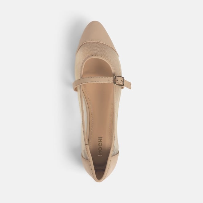 Mochi Women Beige Casual Ballerinas (SKU: 31-777-20-36)