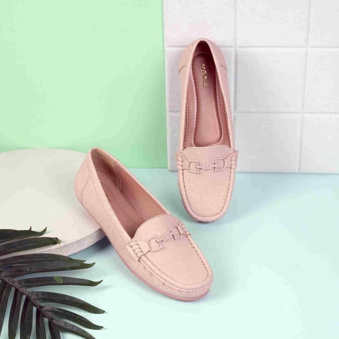 Mochi Women Pink Casual Loafers