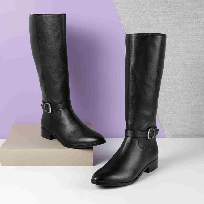 Mochi Women Black Casual Boots