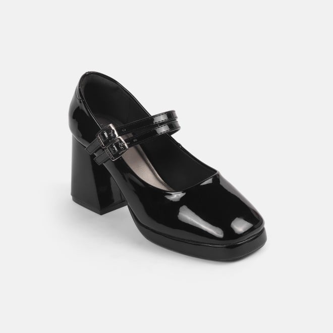 Mochi Women Black Formal Pumps