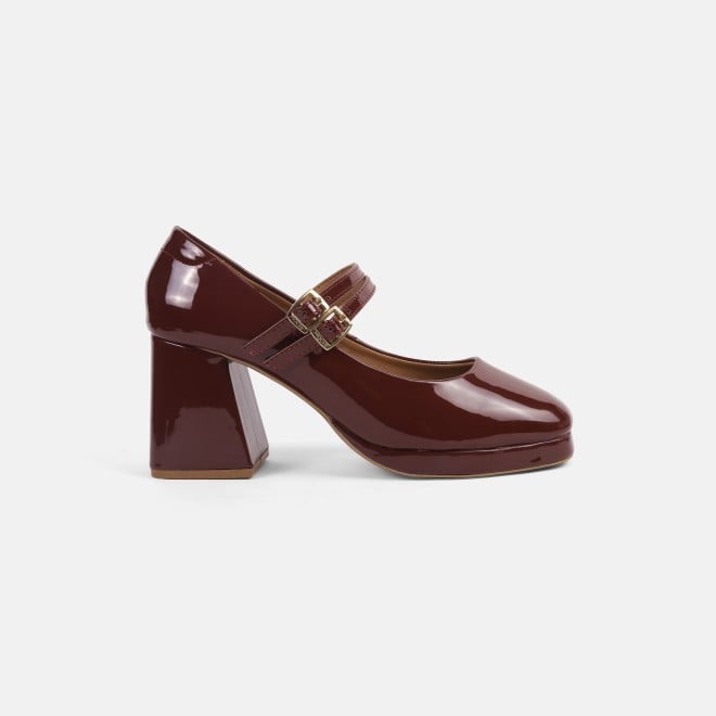 Mochi Women Maroon Formal Pumps (SKU: 31-844-44-36)