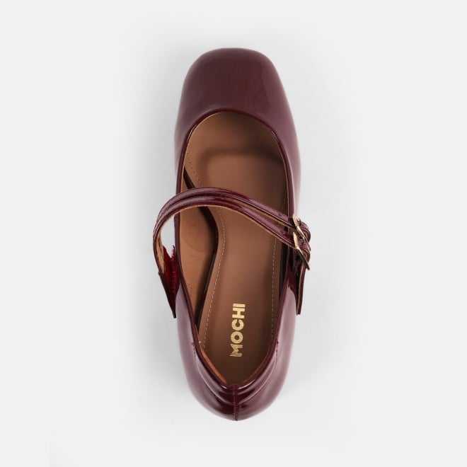 Mochi Women Maroon Formal Pumps (SKU: 31-844-44-36)