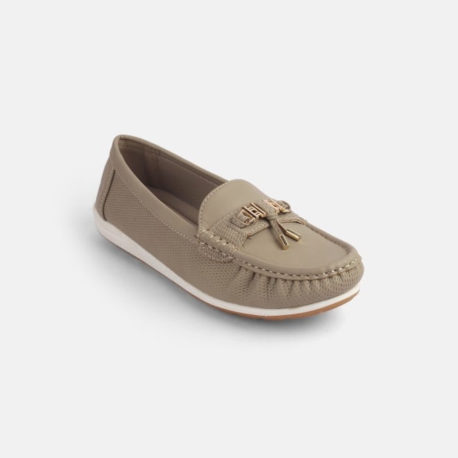 Mochi Women Beige Casual Loafers