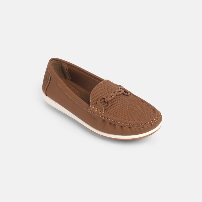 Mochi Women Tan Casual Loafers
