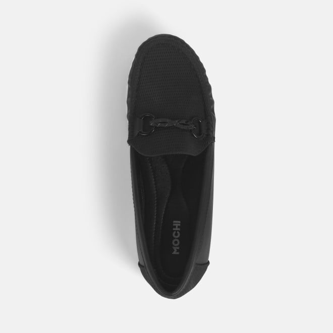 Mochi Women Black Casual Loafers (SKU: 31-852-11-36)