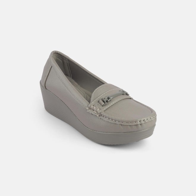 Mochi Women Grey Casual Loafers (SKU: 31-855-14-36)