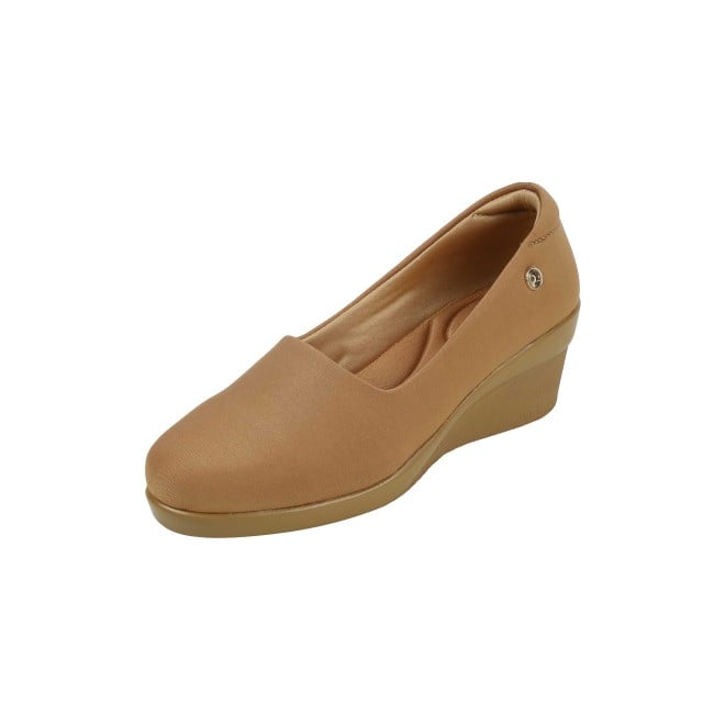 Mochi Women Beige-red Casual Ballerinas (SKU: 31-858-89-37)