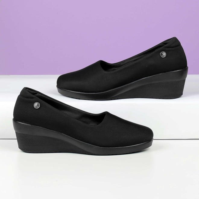 Mochi Women Black Casual Ballerinas