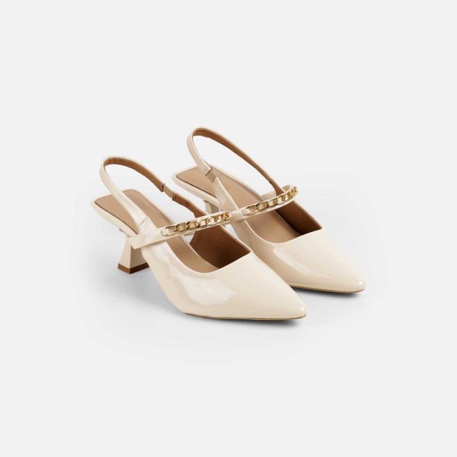 Mochi Women Beige Formal Sandals (SKU: 31-876-20-36)