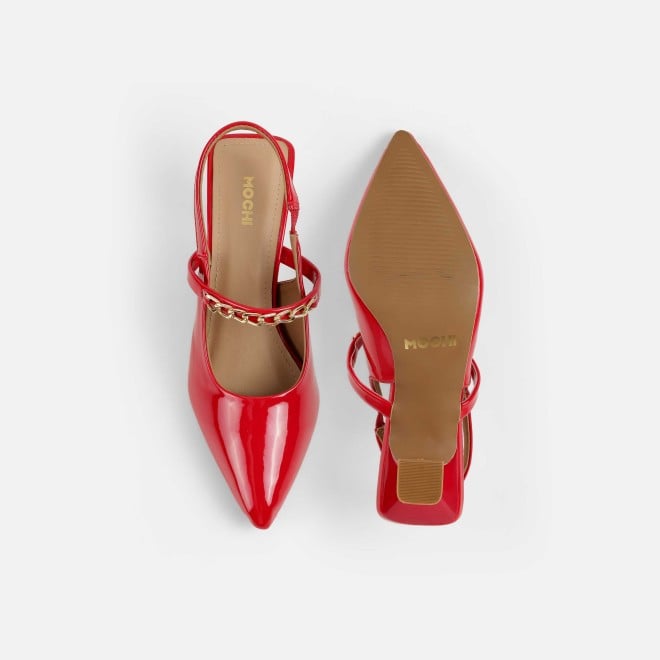 Mochi Women Red Formal Sandals (SKU: 31-876-18-36)