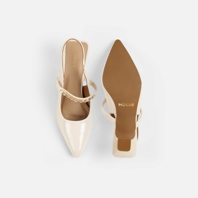 Mochi Women Beige Formal Sandals (SKU: 31-876-20-36)