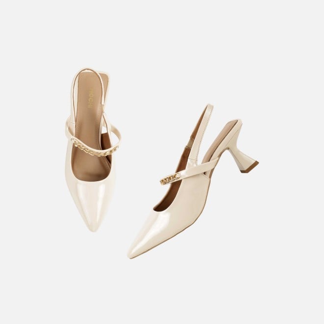 Mochi Women Beige Formal Sandals (SKU: 31-876-20-36)