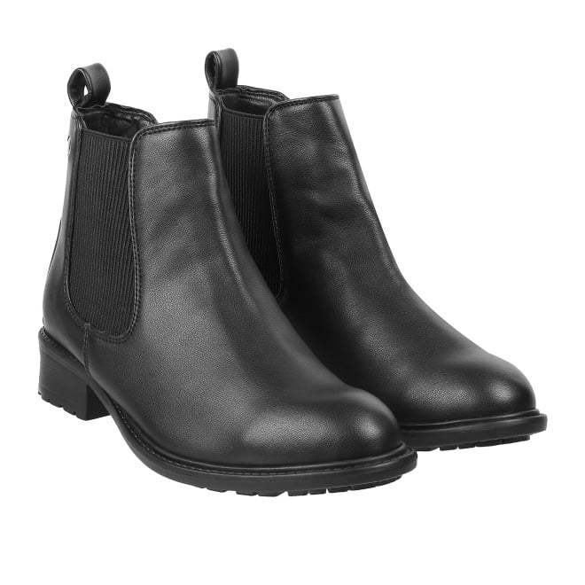 Mochi Women Black Casual Boots