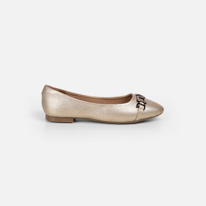 Mochi Women Gold Casual Ballerinas (SKU: 31-881-15-36)