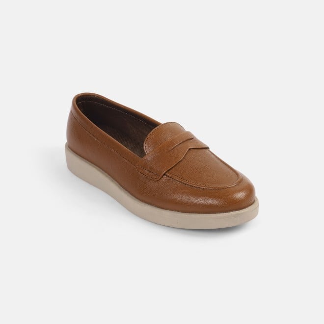 Mochi Women Tan Casual Loafers