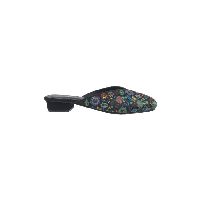 Mochi Women Black Ethnic Slip Ons (SKU: 31-887-11-36)