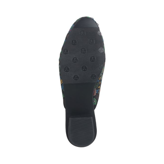 Mochi Women Black Ethnic Slip Ons (SKU: 31-887-11-36)