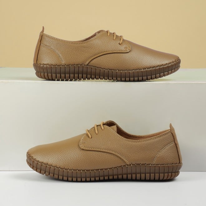 Mochi Women Beige Casual Sneakers