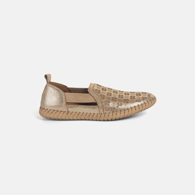 Mochi Women Gold Casual Loafers (SKU: 31-891-15-36)