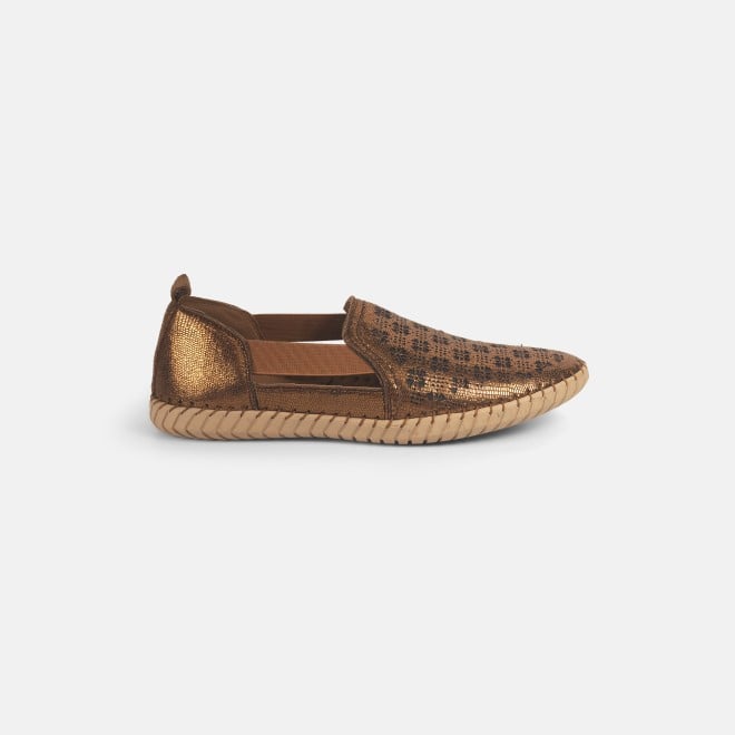 Mochi Women Antic-gold Casual Loafers (SKU: 31-891-28-36)