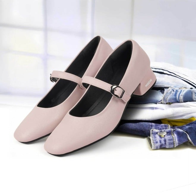 Mochi Women Pink Formal Slip-on