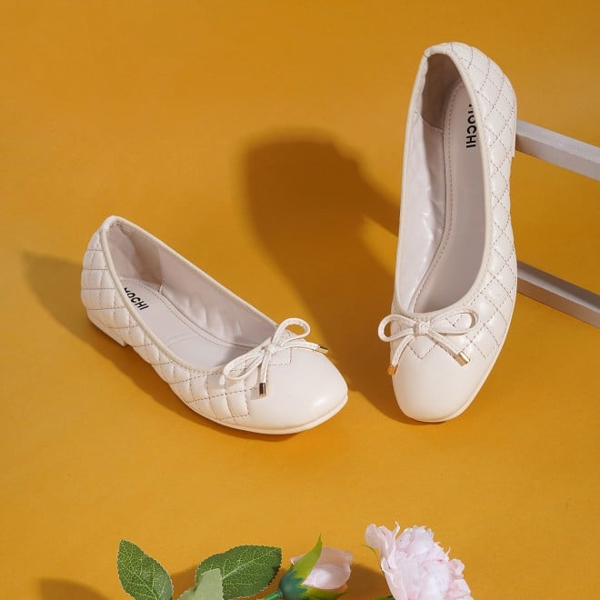 Mochi Women Off-white Casual Ballerinas (SKU: 31-900123-66-37)