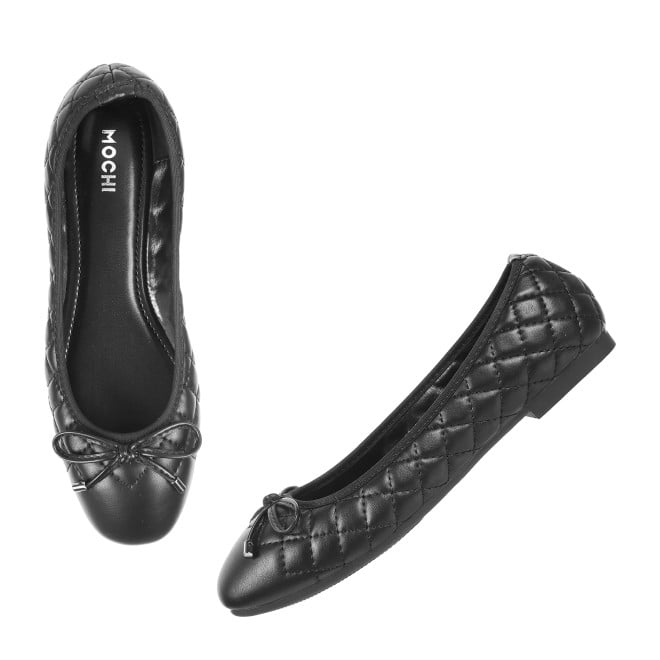 Mochi Women Black Casual Ballerinas (SKU: 31-900123-11-37)