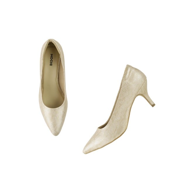 Mochi Women Gold Formal Pumps (SKU: 31-900755-15-38)