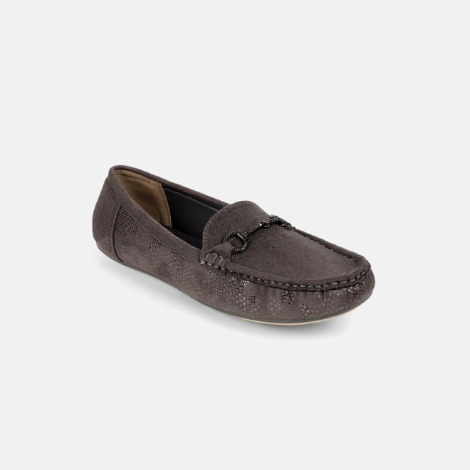Mochi Women Grey Casual Loafers