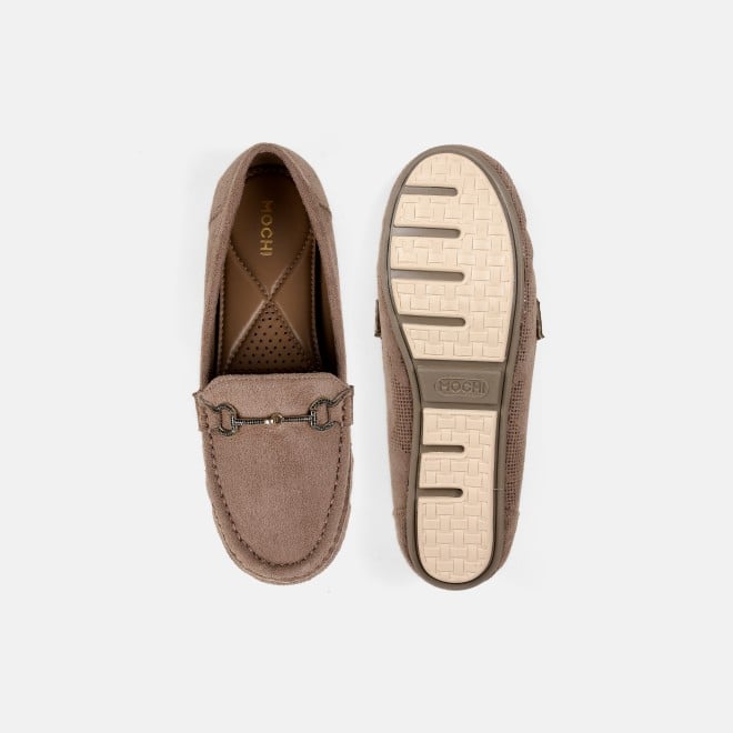 Mochi Women Khaki Casual Loafers (SKU: 31-905-62-38)