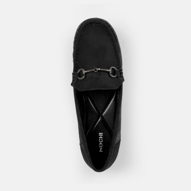 Mochi Women Black Casual Loafers (SKU: 31-905-11-40)