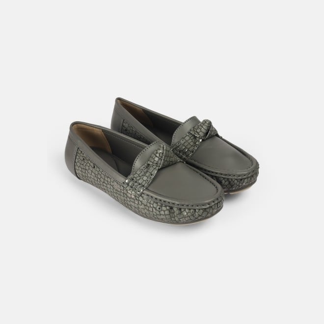 Mochi Women Grey Casual Loafers (SKU: 31-907-14-37)