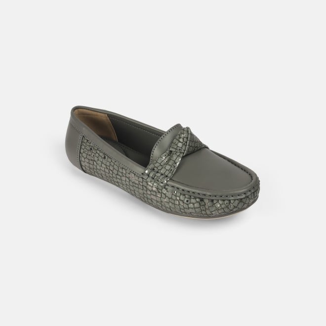 Mochi Women Grey Casual Loafers (SKU: 31-907-14-37)