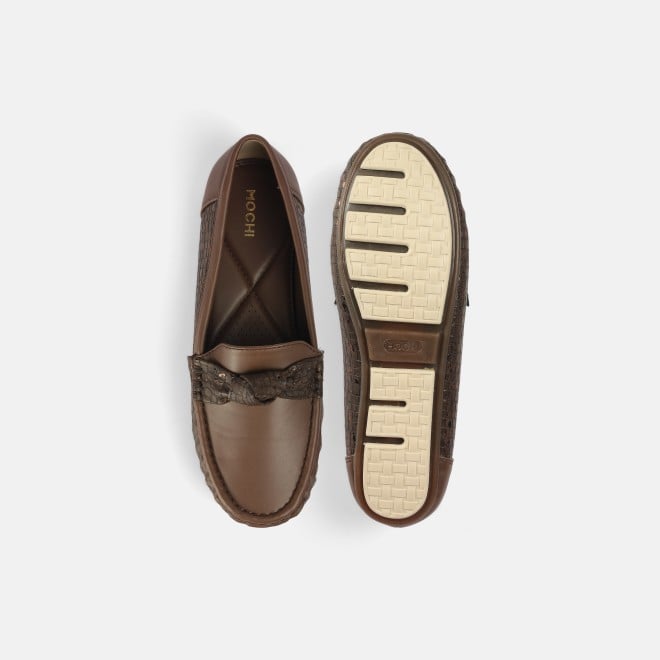 Mochi Women Brown Casual Loafers (SKU: 31-907-12-39)