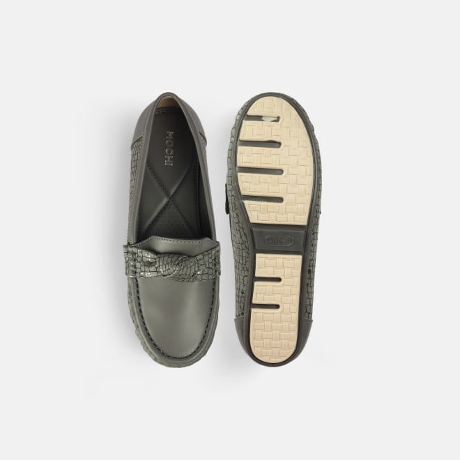 Mochi Women Grey Casual Loafers (SKU: 31-907-14-37)