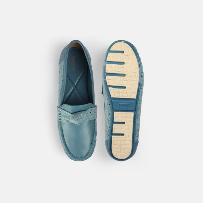 Mochi Women Blue Casual Loafers (SKU: 31-907-45-36)