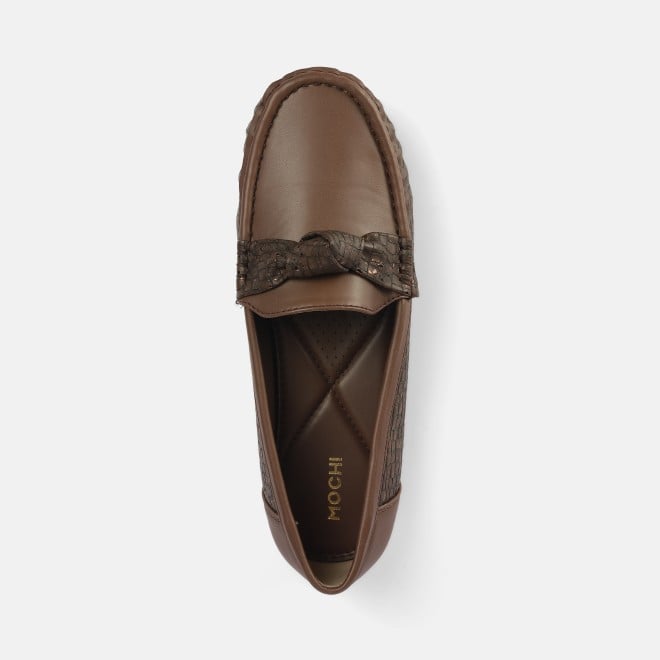 Mochi Women Brown Casual Loafers (SKU: 31-907-12-39)