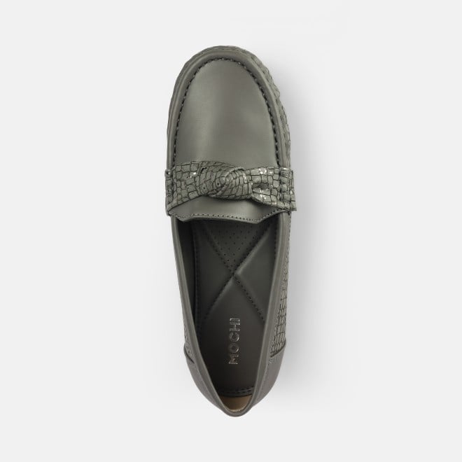 Mochi Women Grey Casual Loafers (SKU: 31-907-14-37)