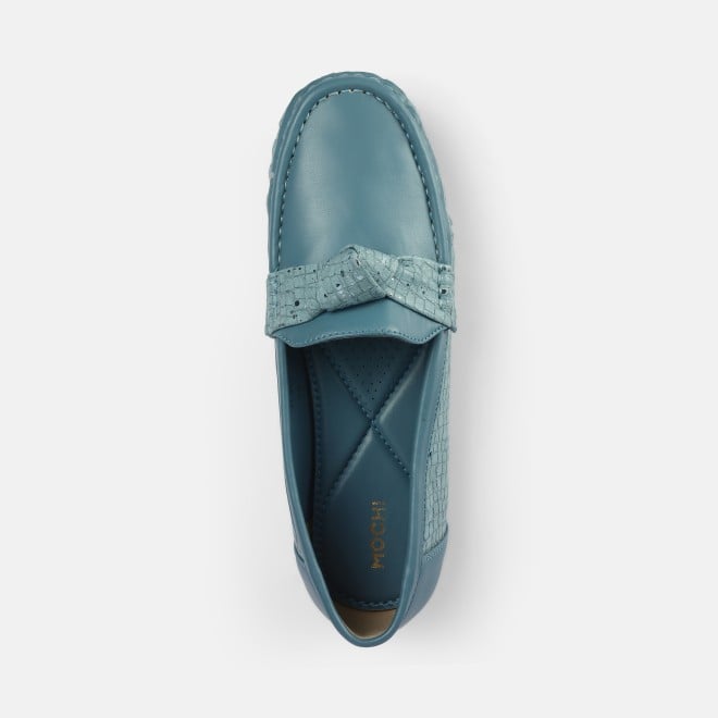 Mochi Women Blue Casual Loafers (SKU: 31-907-45-36)