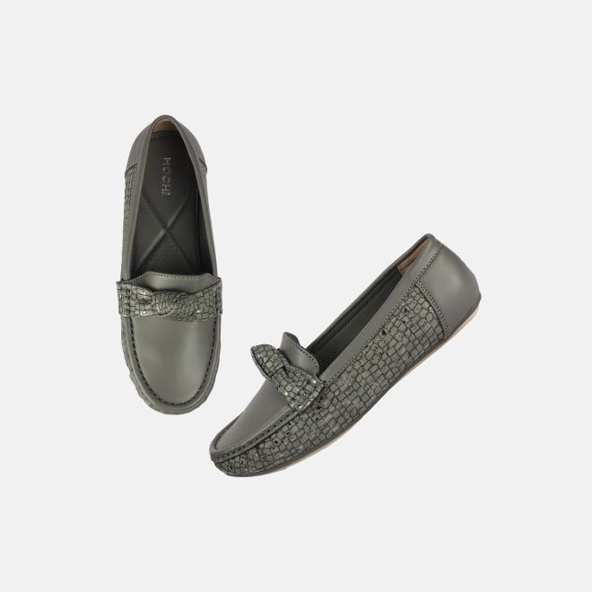 Mochi Women Grey Casual Loafers (SKU: 31-907-14-37)